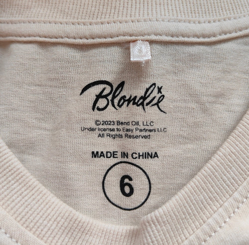 Blondie Band Tee – Size 6 (Cream)