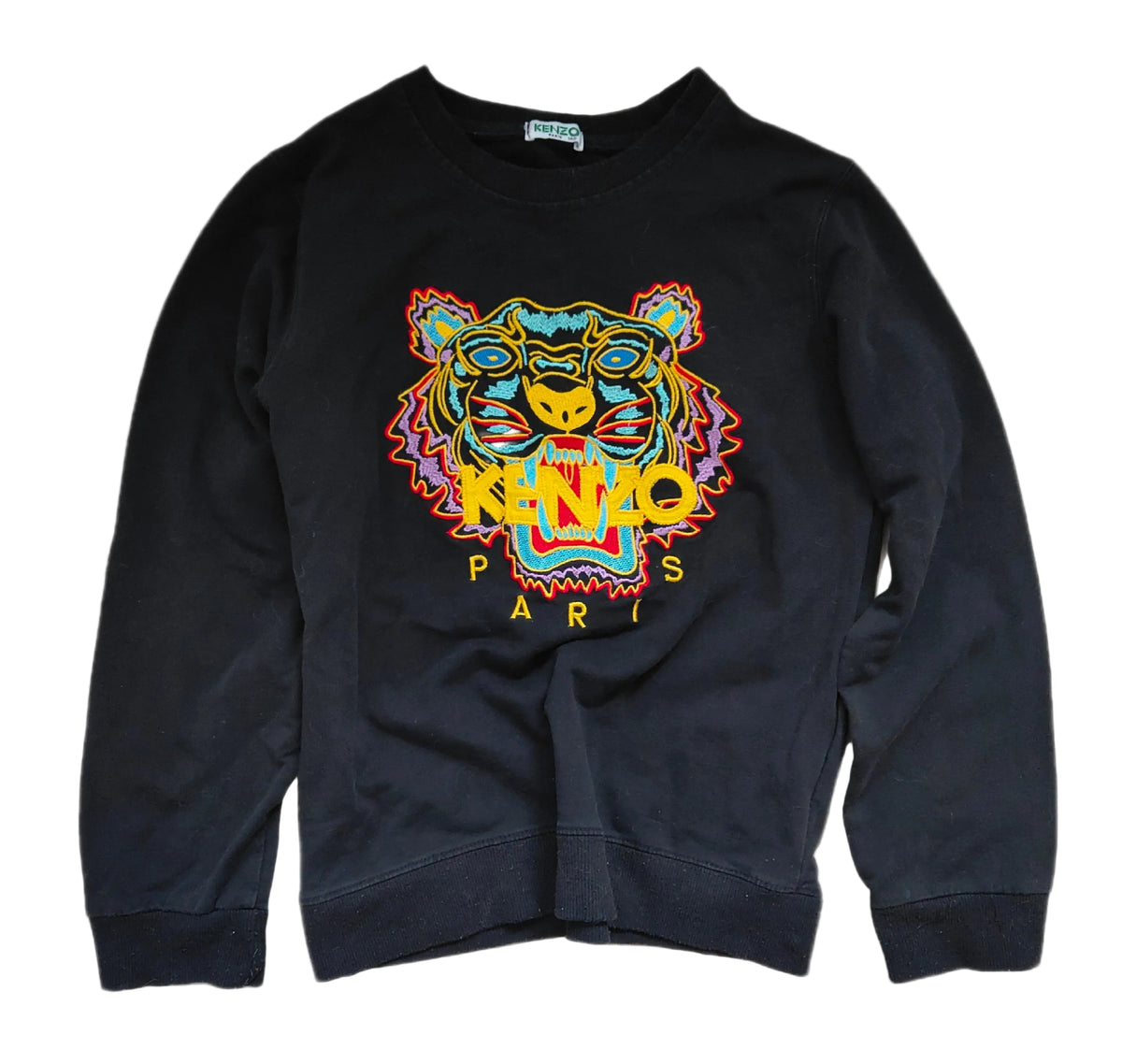 Kenzo Paris Tiger Embroidered Sweatshirt – Kids Size 140