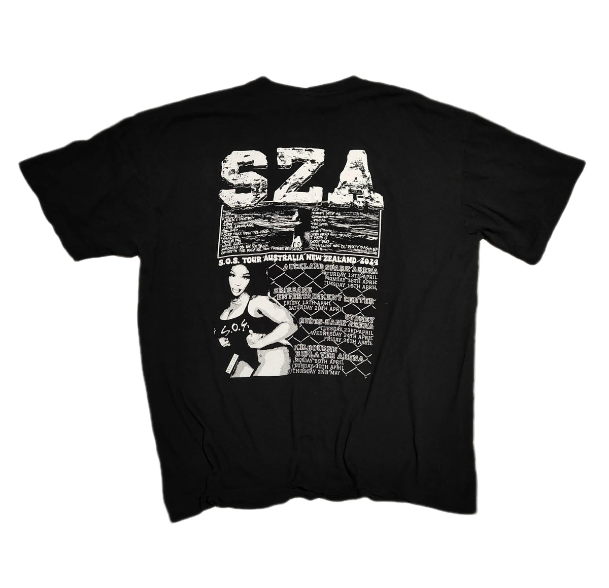 SZA SOS Australia New Zealand Tour Tee