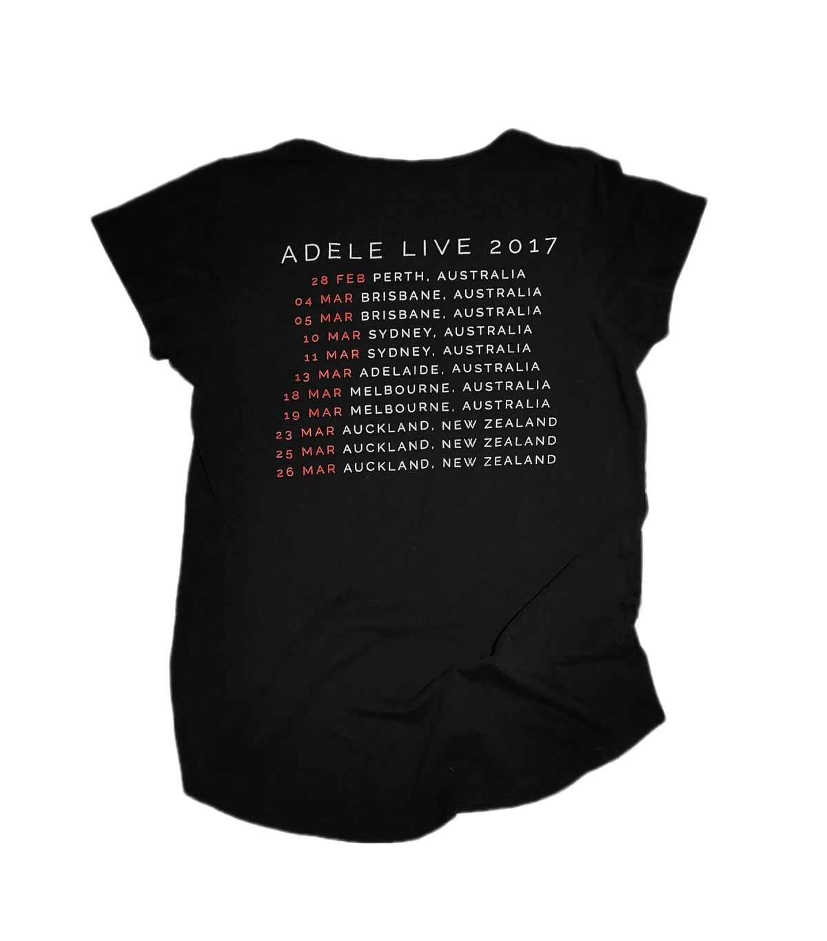 Adele Live 2017 Tour Tee.     size small