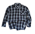 Saint Morta Plaid Flannel Shirt — Black/Grey