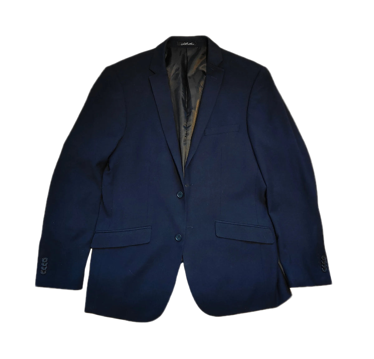 H. Brothers Tailored Stretch Skinny Suit Jacket — Navy