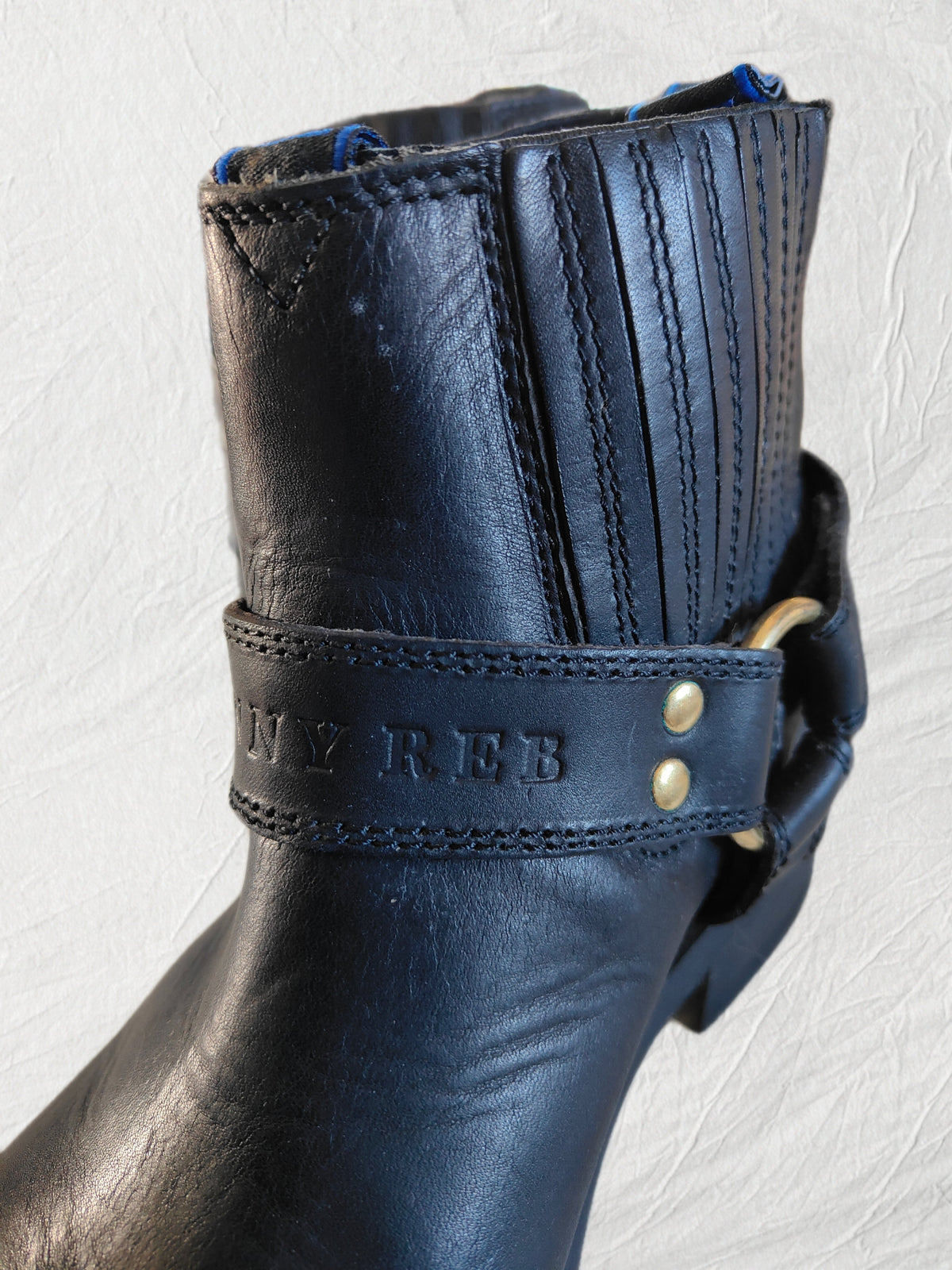 Thomas Cook x Johnny Reb Leather Harness Ankle Boots – Size 9.5 EW