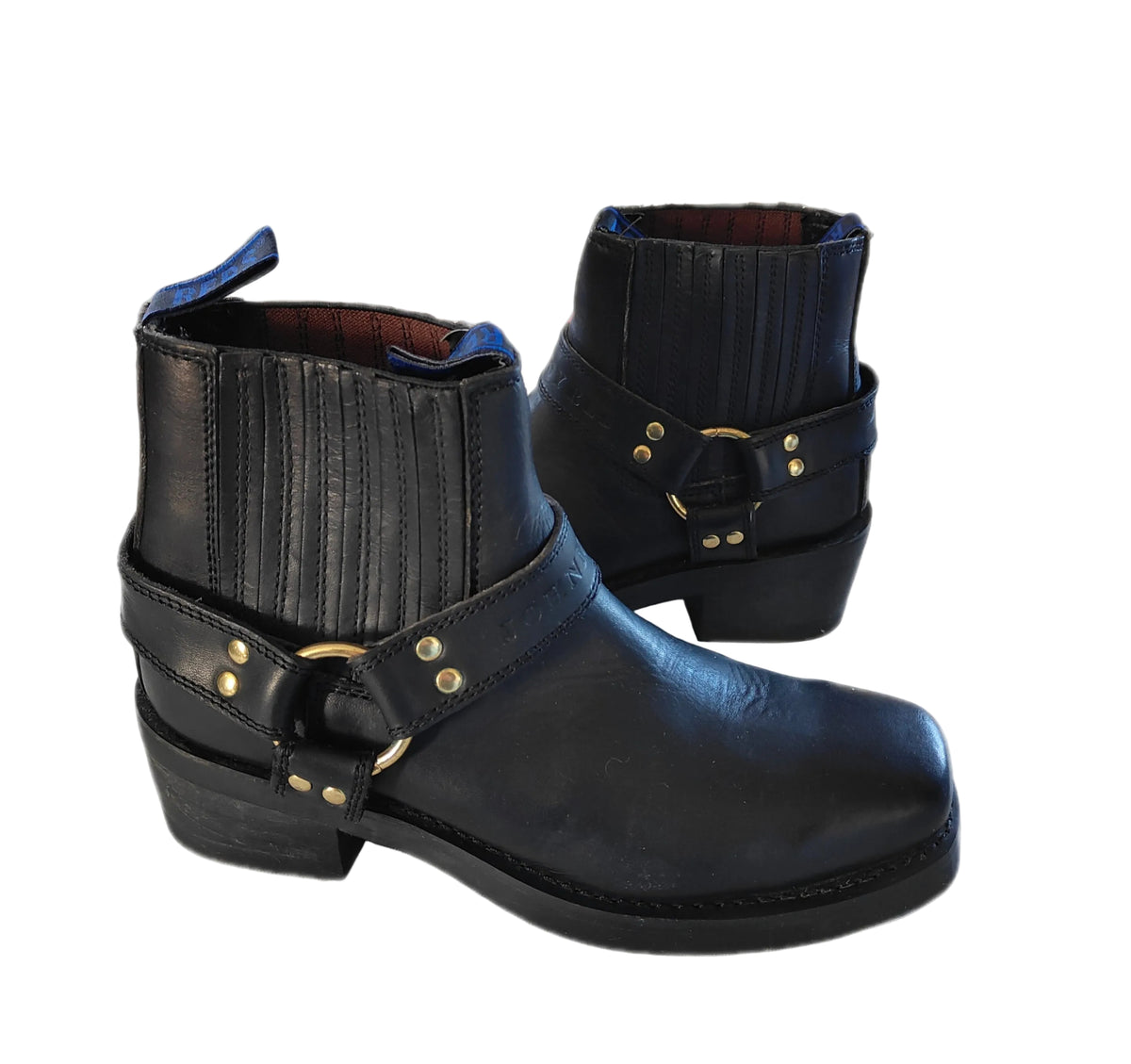 Thomas Cook x Johnny Reb Leather Harness Ankle Boots – Size 9.5 EW