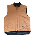 Berne Apparel Canvas Work Vest — Vintage Duck Brown