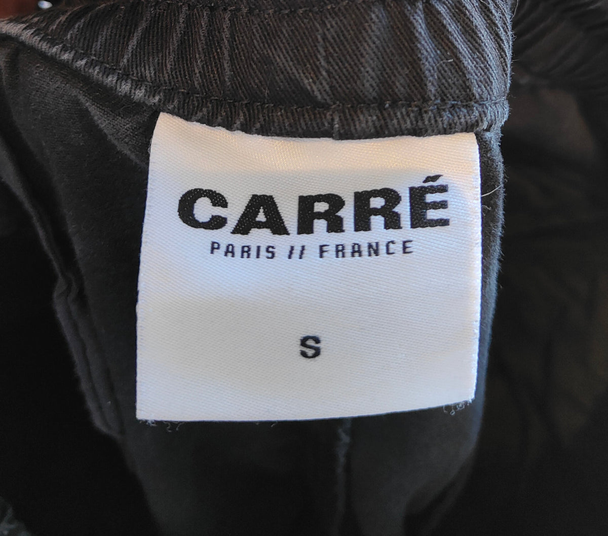 Carré Paris // France Side-Snap Utility Pants — Black — Size S