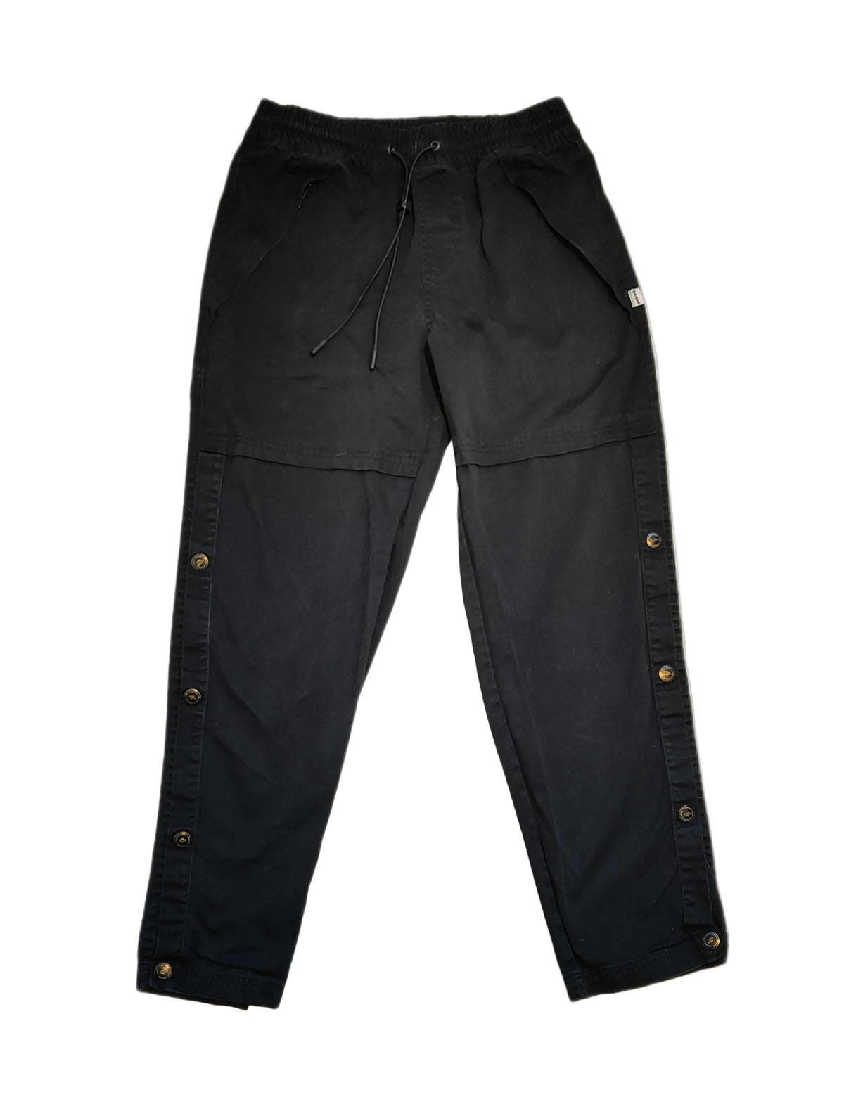 Carré Paris // France Side-Snap Utility Pants — Black — Size S