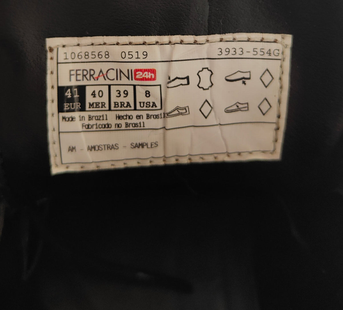 Ferracini 24h 'Lord' Black Leather Chukka Boot — EU 41 / US 8 — Deadstock Sample