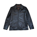 Hallenstein Brothers Genuine Leather Jacket — Black — Size S