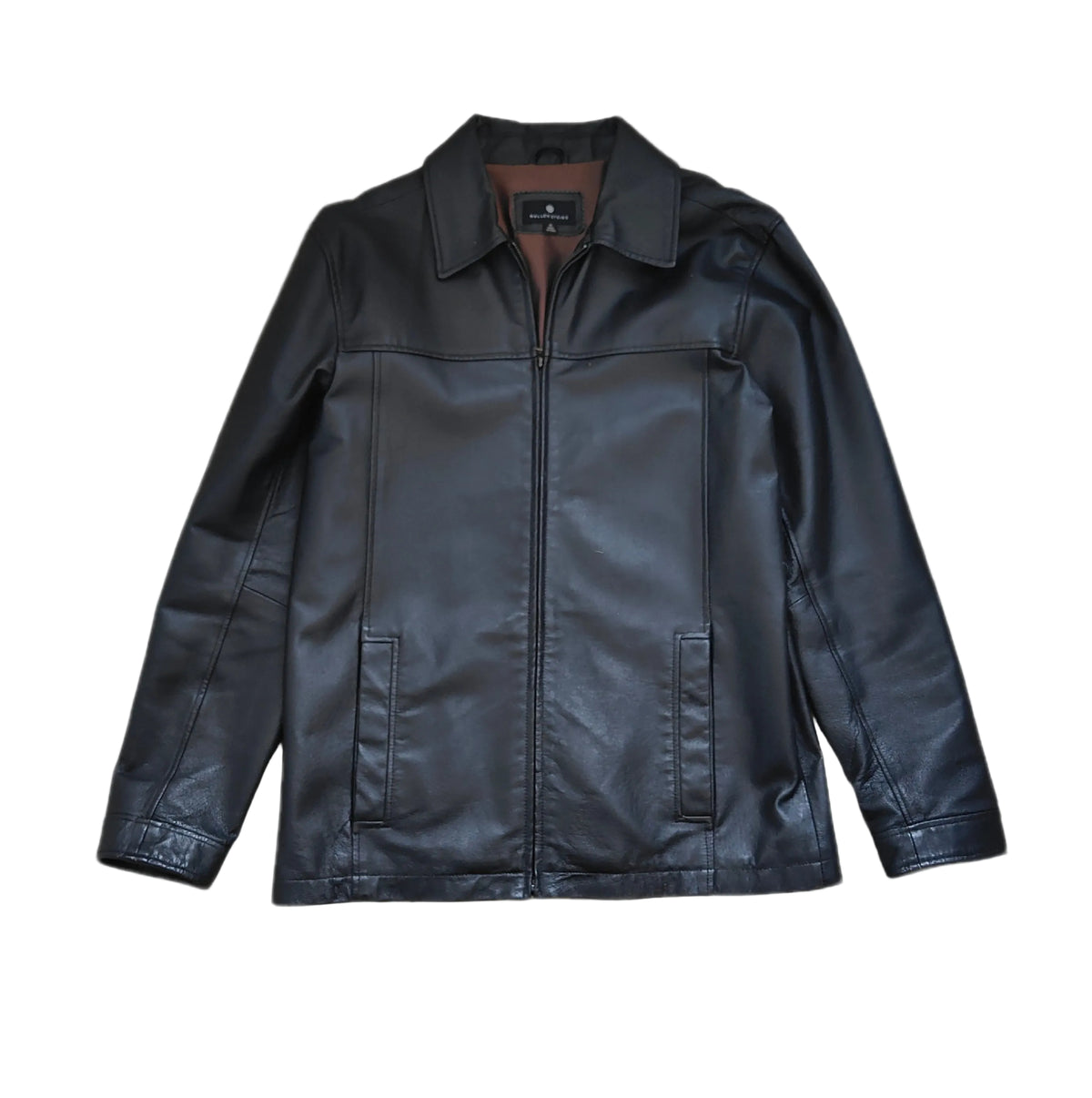 Hallenstein Brothers Genuine Leather Jacket — Black — Size S