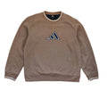 Adidas Crewneck Sweatshirt — Camel / Teal