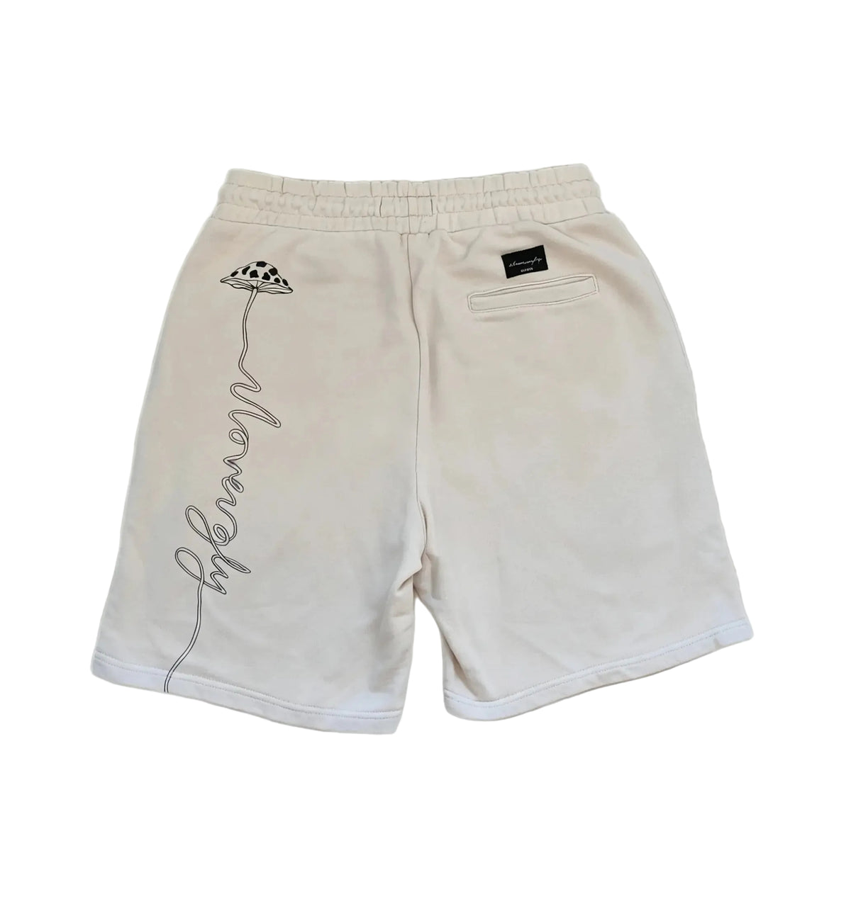 I Love Ugly Graphic Sweat Shorts — Stone size M
