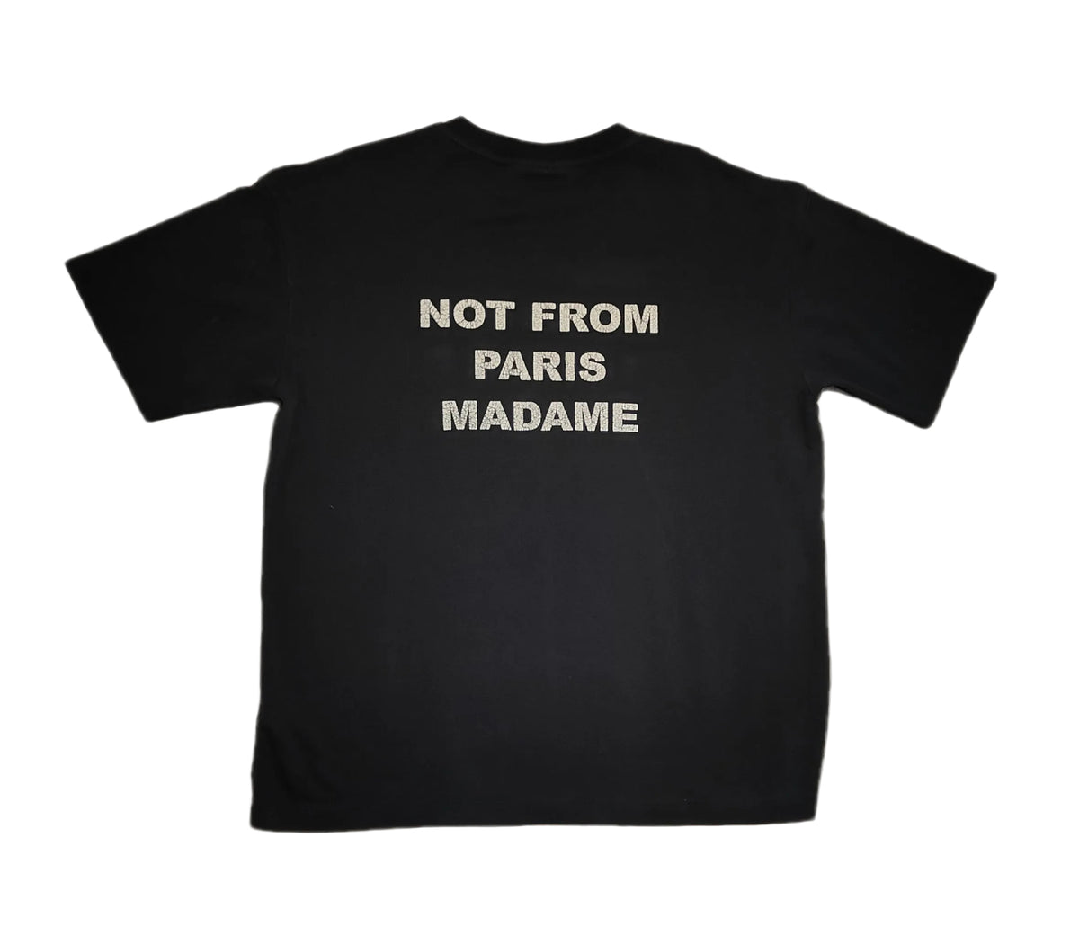 Drôle de Monsieur — Not From Paris Madame Tee | Black | Size M
