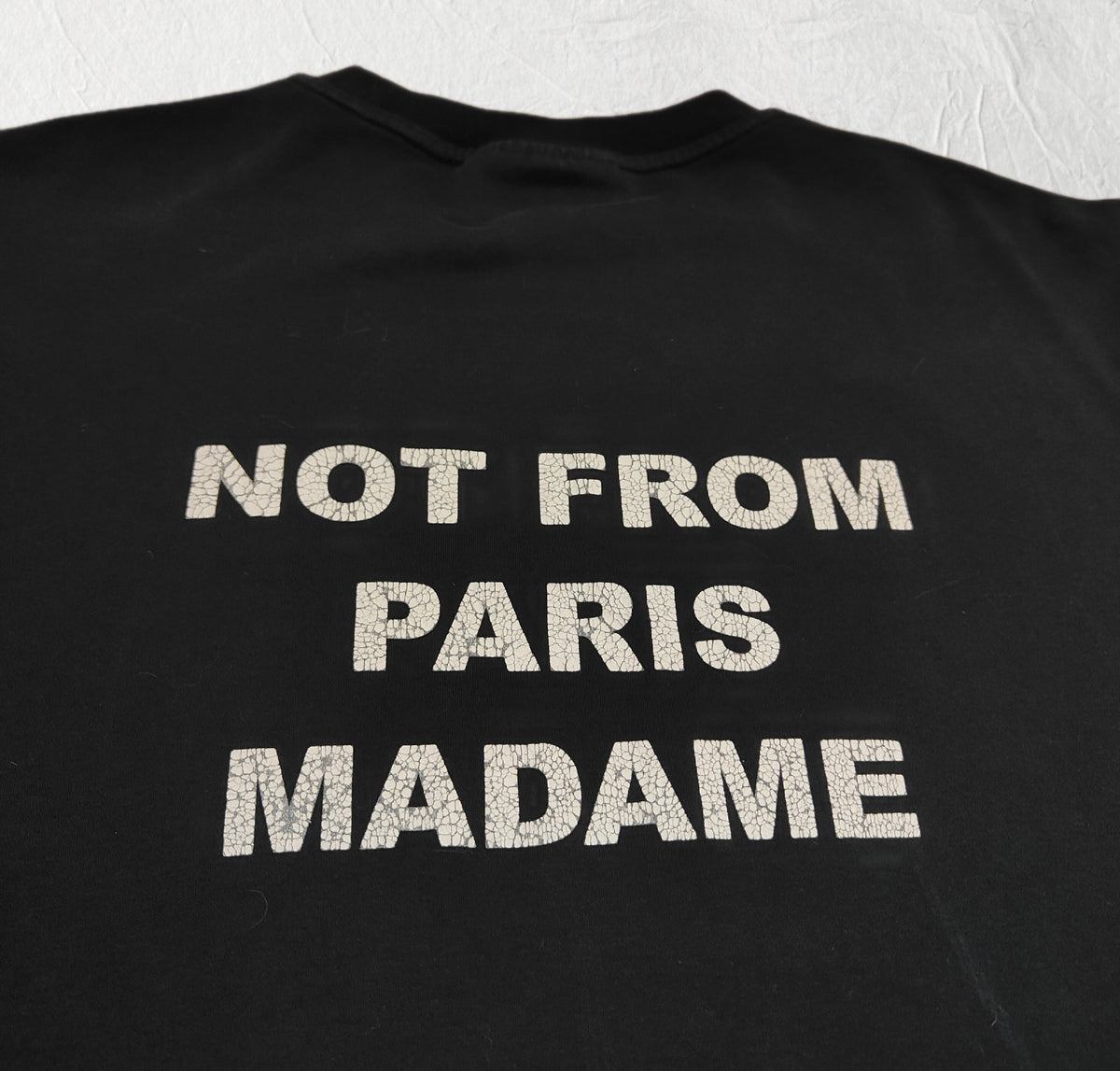 Drôle de Monsieur — Not From Paris Madame Tee | Black | Size M