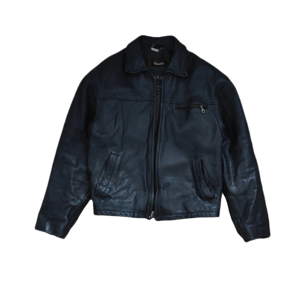 Danier Canada Black Leather Jacket — 3M Thinsulate Lined | Excellent Condition