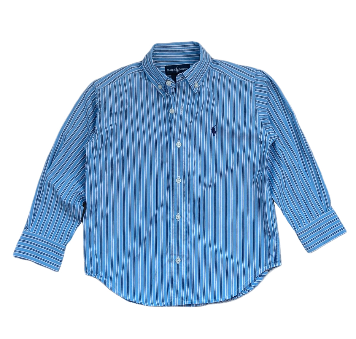 Ralph Lauren Striped Button-Down Shirt — Kids 2/2T