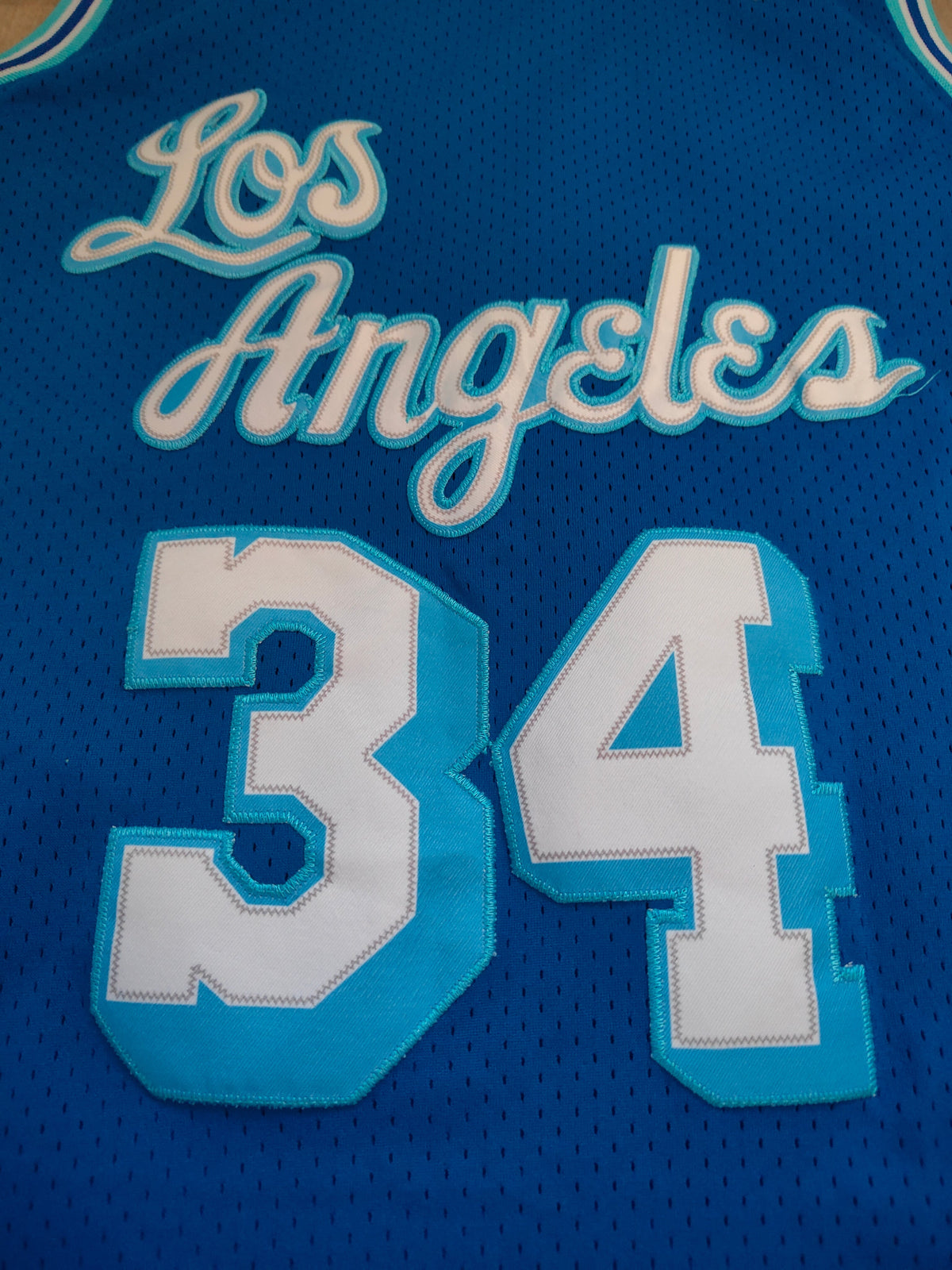 Mitchell & Ness Shaquille O'Neal LA Lakers 1996-97 HWC Swingman Jersey #34 — Teal (Size S)