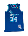 Mitchell & Ness Shaquille O'Neal LA Lakers 1996-97 HWC Swingman Jersey #34 — Teal (Size S)