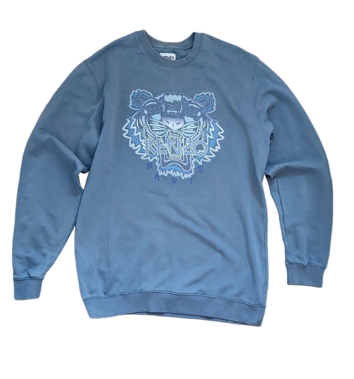 Kenzo Paris Tiger Sweatshirt — Steel Blue / XXL