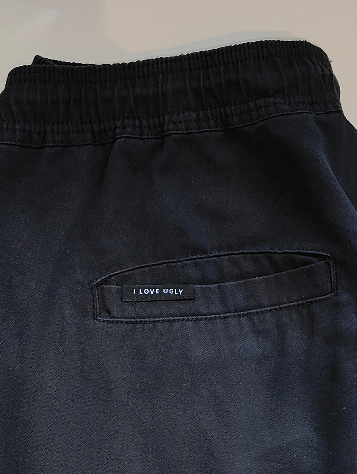I Love Ugly Cargo Pants – Black (Size XL)