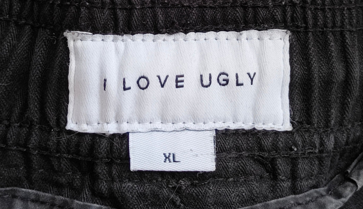 I Love Ugly Cargo Pants – Black (Size XL)