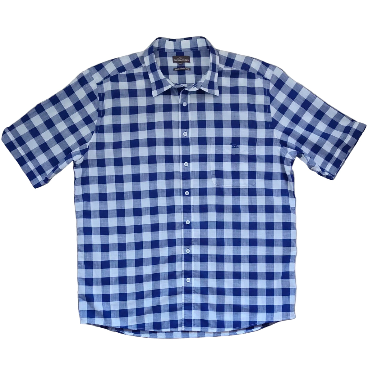 Rodd & Gunn Men's Blue & White Check Shirt – Size 2XL – Near New