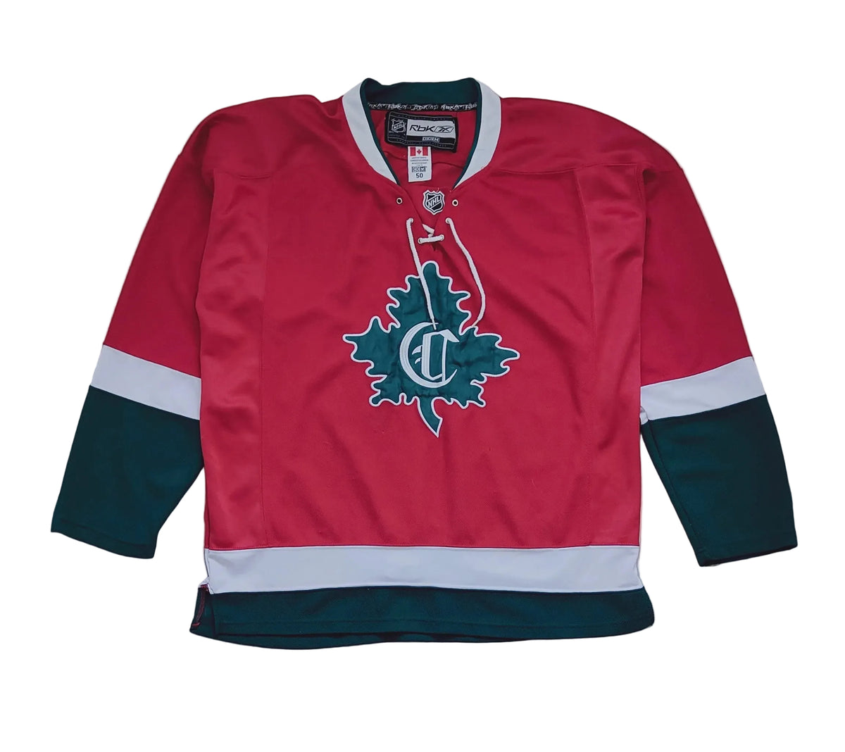 Reebok CCM NHL Montreal Canadiens Centennial Classic Authentic Jersey — Size 50