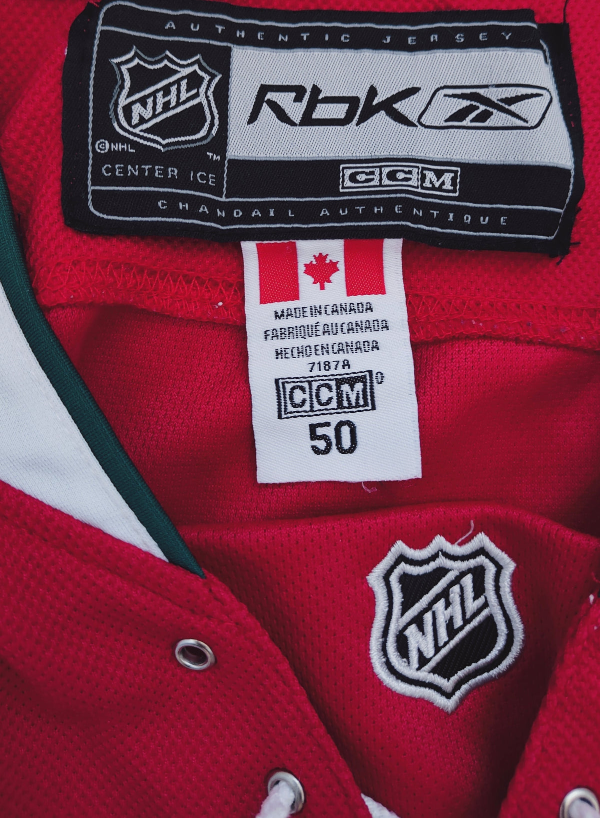 Reebok CCM NHL Montreal Canadiens Centennial Classic Authentic Jersey — Size 50
