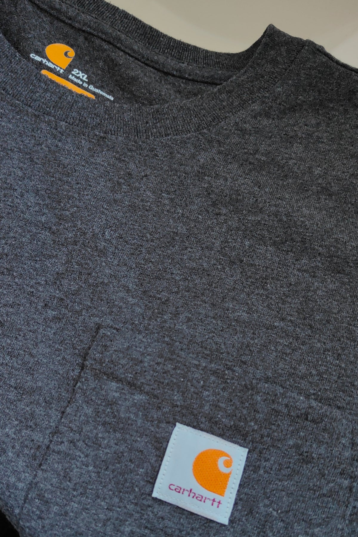 Carhartt K87 Pocket Tee — Carbon Heather / 2XL