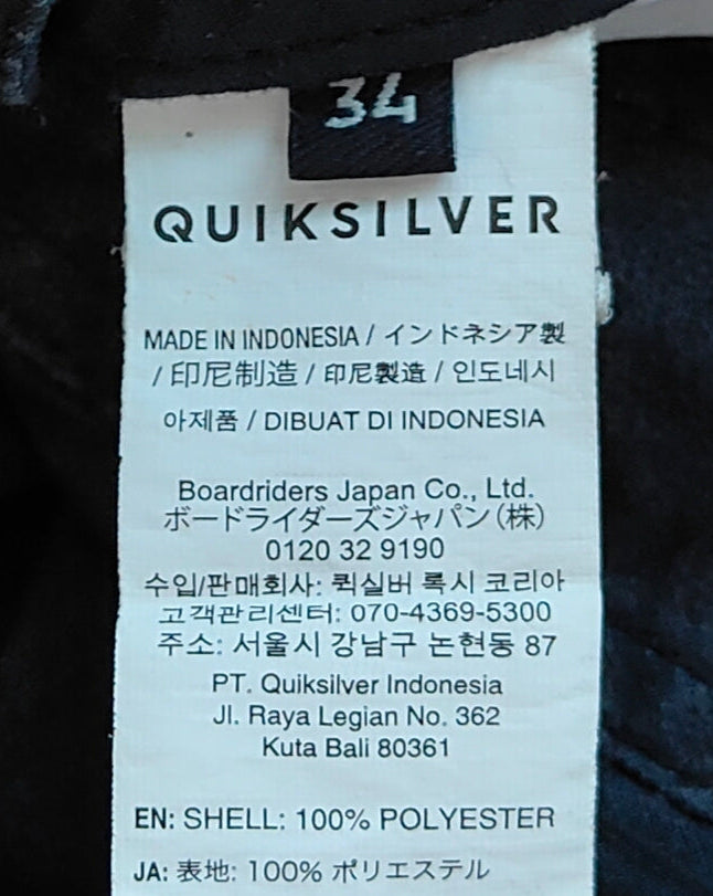 Quiksilver Graffiti Logo Boardshorts — Size 34
