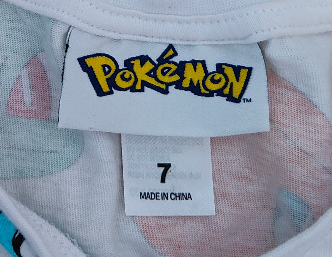 Pokémon All-Over Print Kids T-Shirt — Size 7