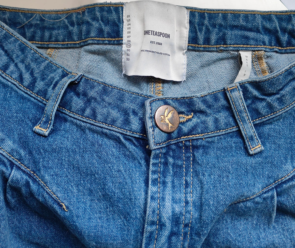 One Teaspoon Street Walkers High Waist Jeans — Mid Blue — Size 29