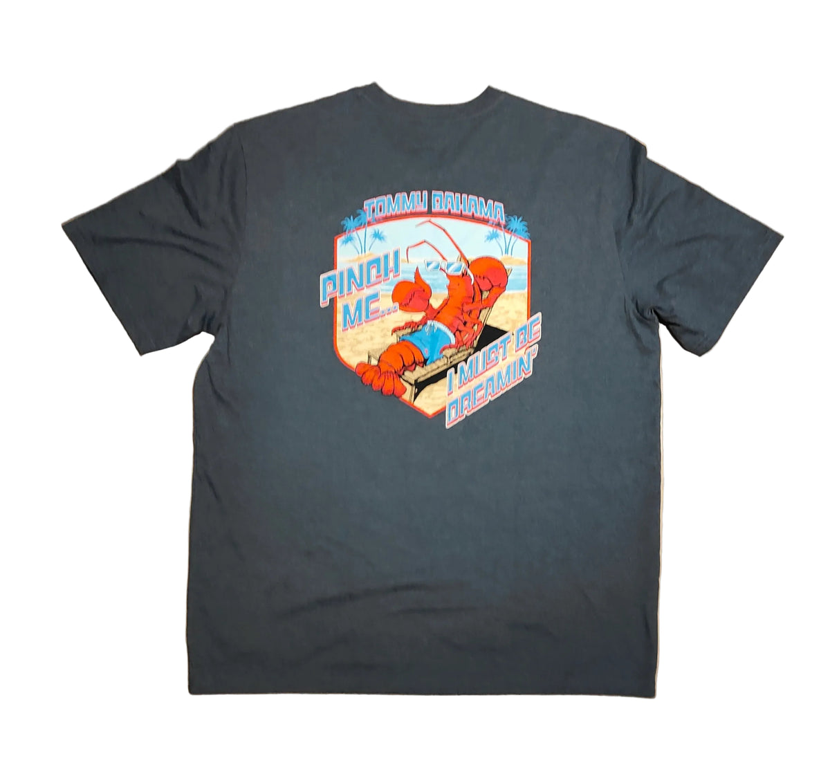 Tommy Bahama "Pinch Me I Must Be Dreamin'" Graphic Tee — Men's Large