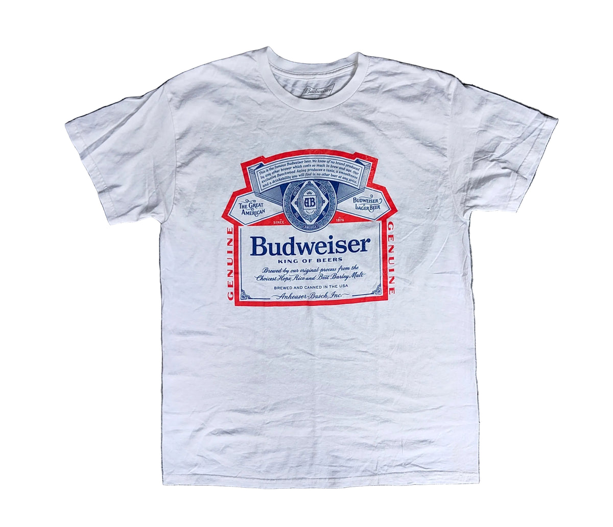 Budweiser King of Beers Graphic Tee — Men's L