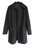 Nautica Wool-Blend Overcoat — Charcoal Grey | Size L
