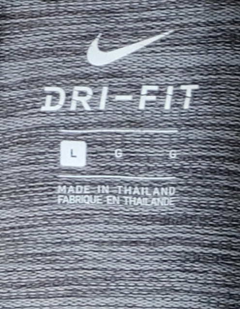 Pre-owned Nike Dri-FIT Sleeveless Hoodie — Black Marl / Size L