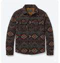 JACHS New York Sherpa-Lined Aztec Shirt Jacket — XXL