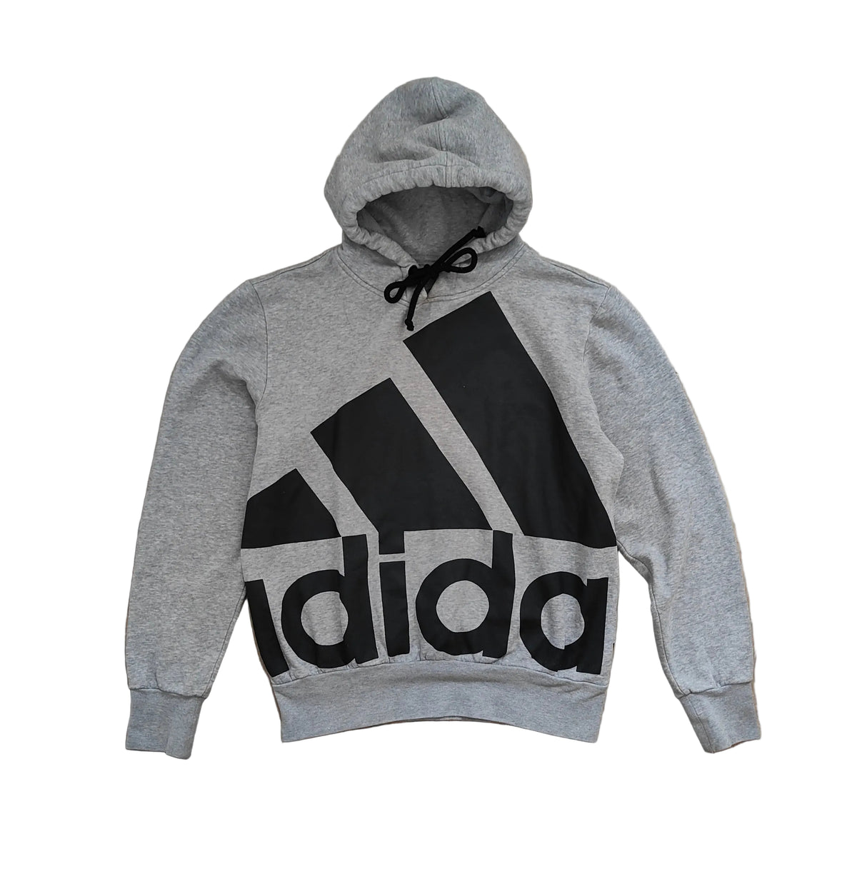 Adidas Big Logo Hoodie – Grey/Black