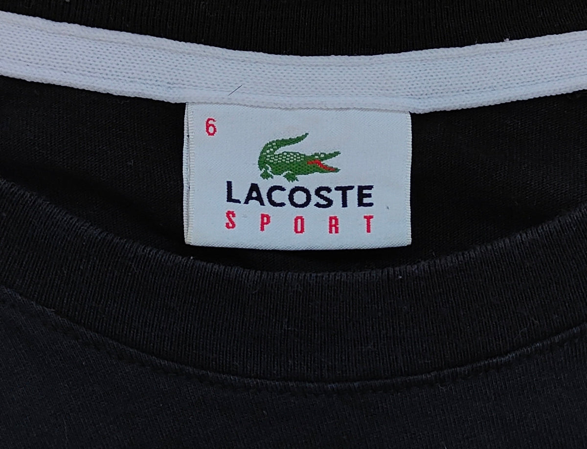 Lacoste Sport Graphic Tee – Black size L