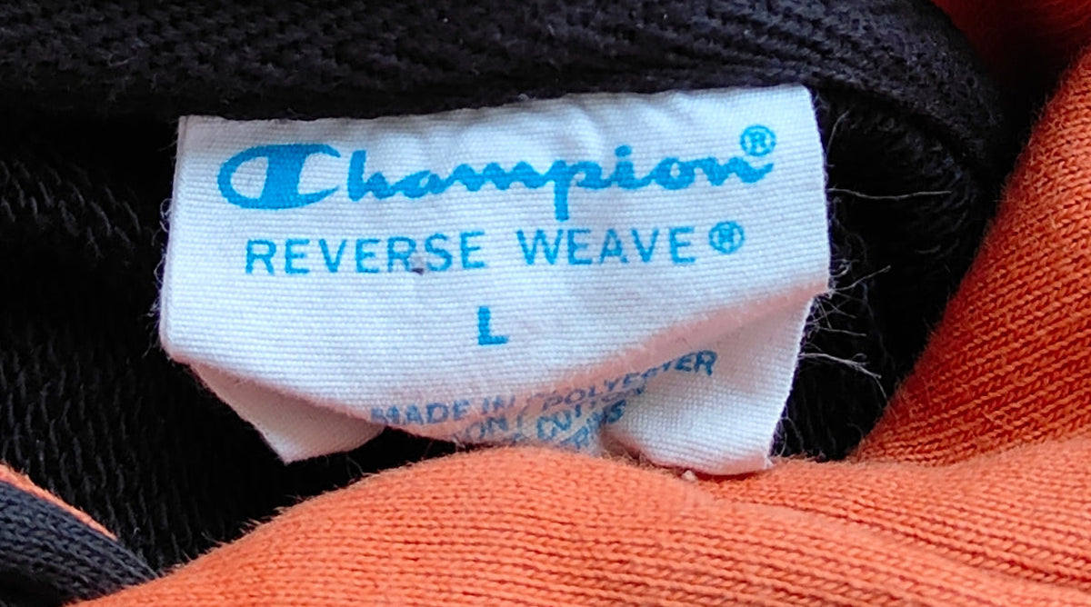 Champion Reverse Weave Hoodie – Black/Orange (L)