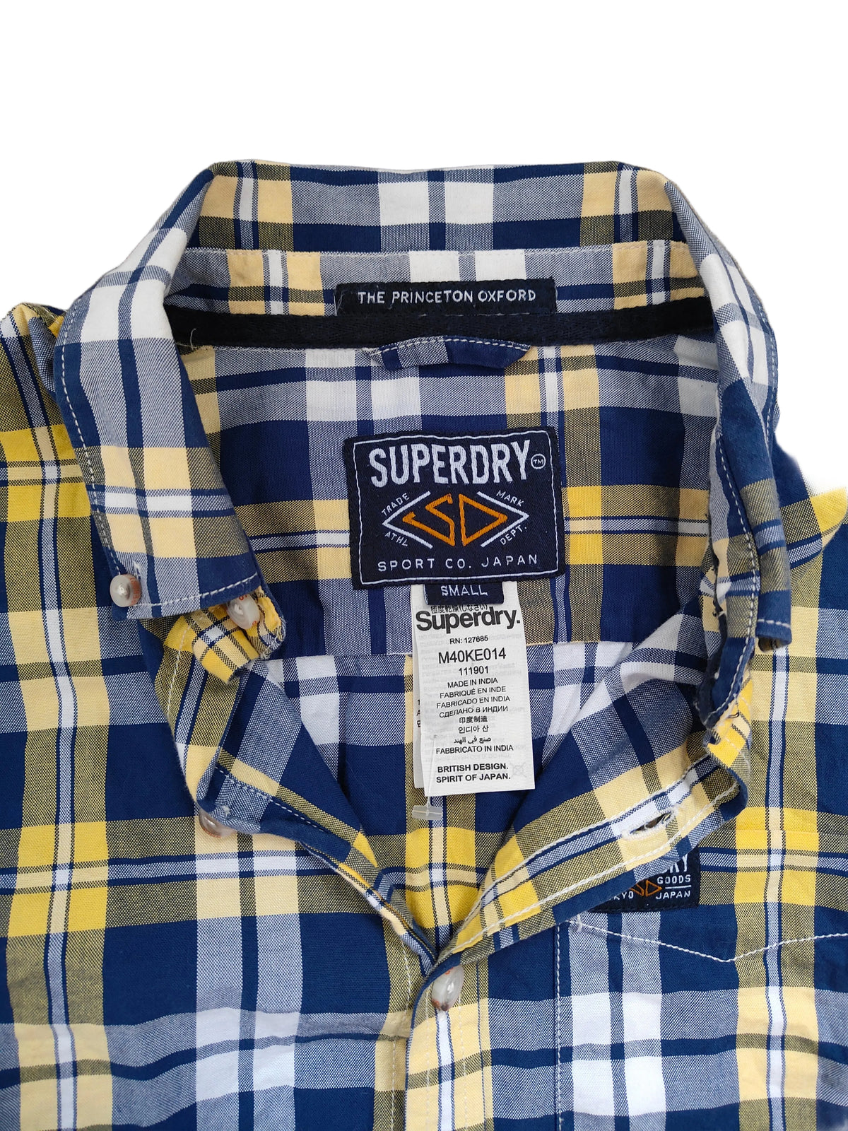 Superdry The Princeton Oxford Shirt — Check | Men's Small