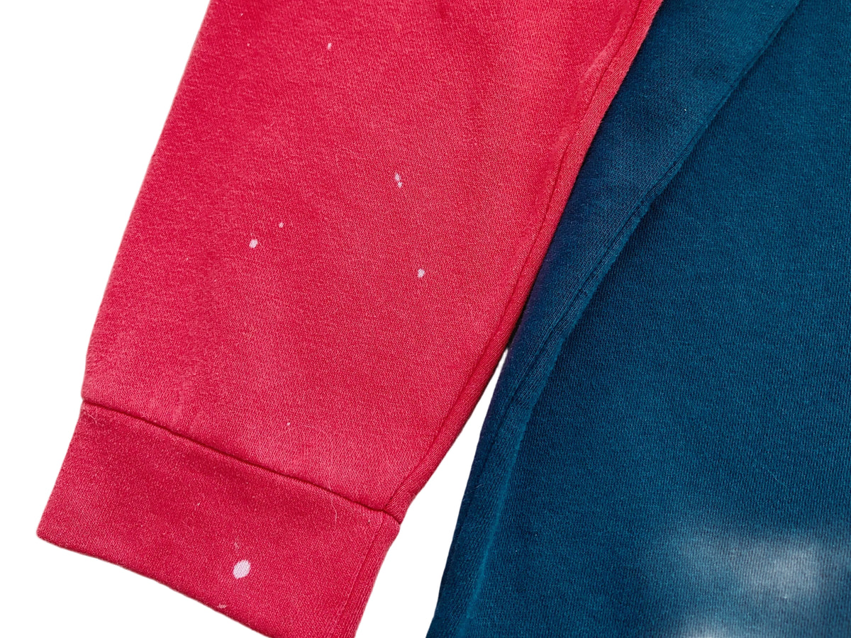 Reebok Colourblock Crewneck Sweatshirt — Red/White/Navy | Men's XXL