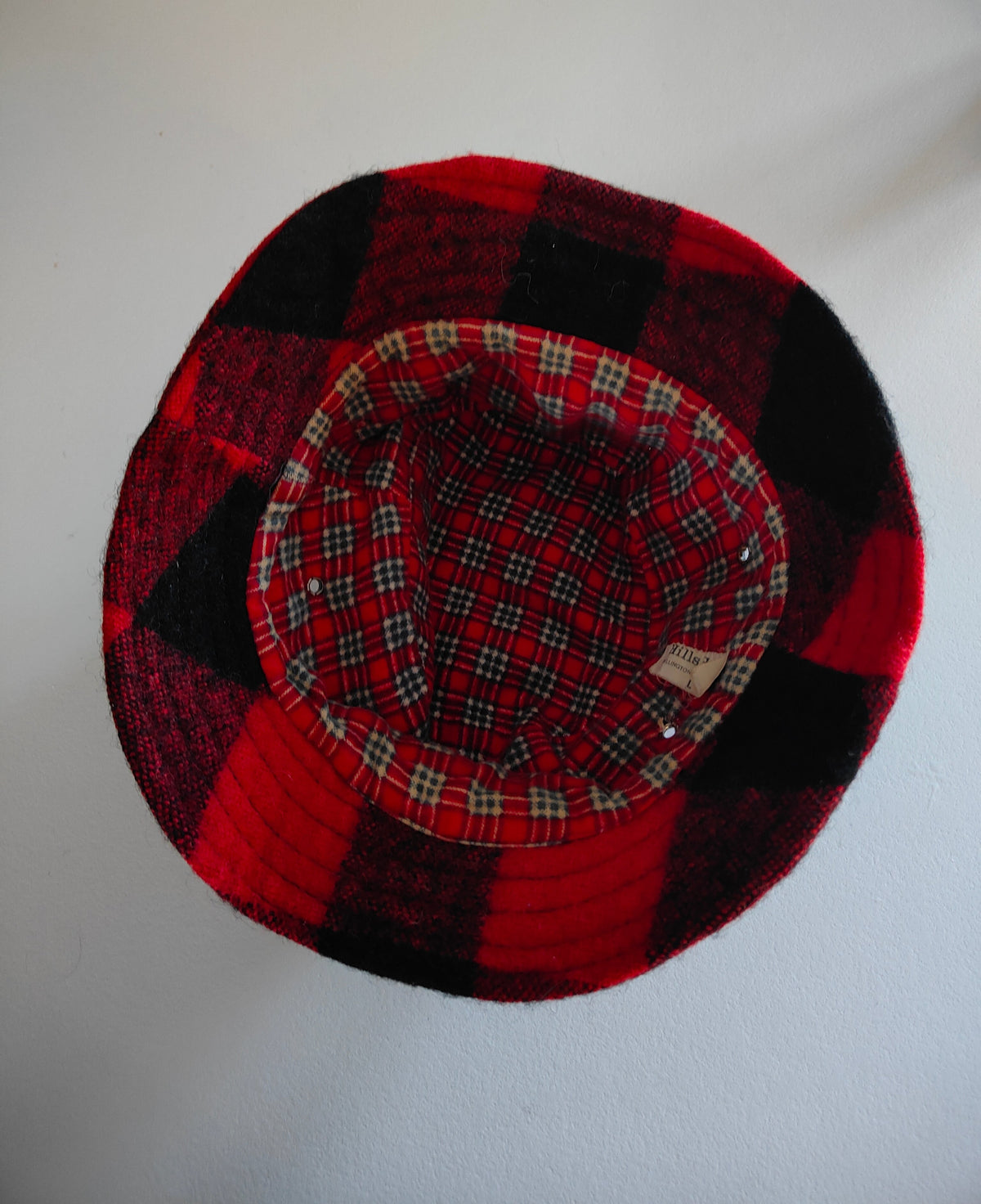 Hills Hats Wellington NZ — Vintage Buffalo Check Wool Bucket Hat