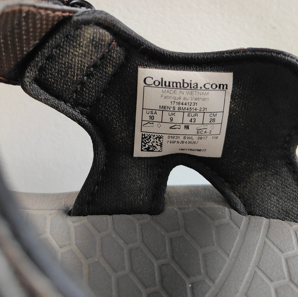 Columbia Men's Sport Sandals – Size US 10 / EUR 43