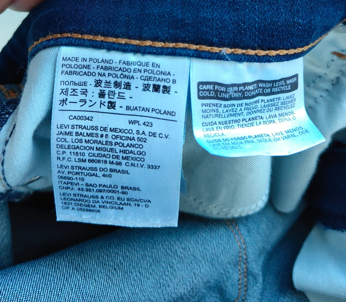 Levi's 314 Shaping Straight Jeans – Dark Indigo. Size 34