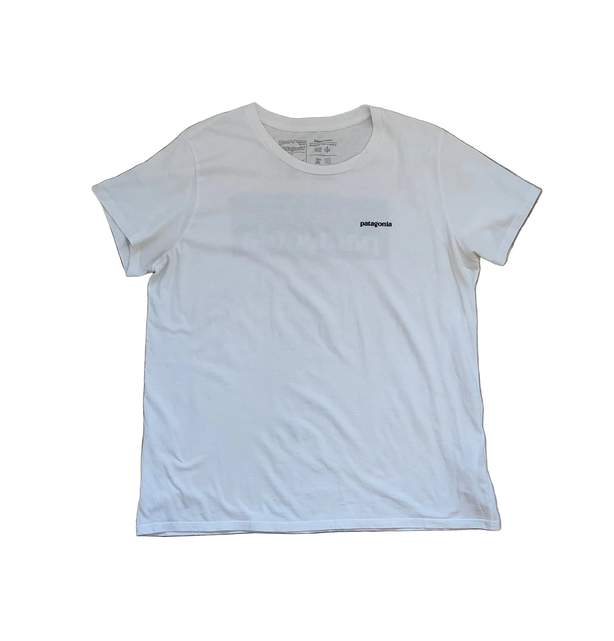 Patagonia P-6 Logo Organic Cotton T-Shirt size women's L