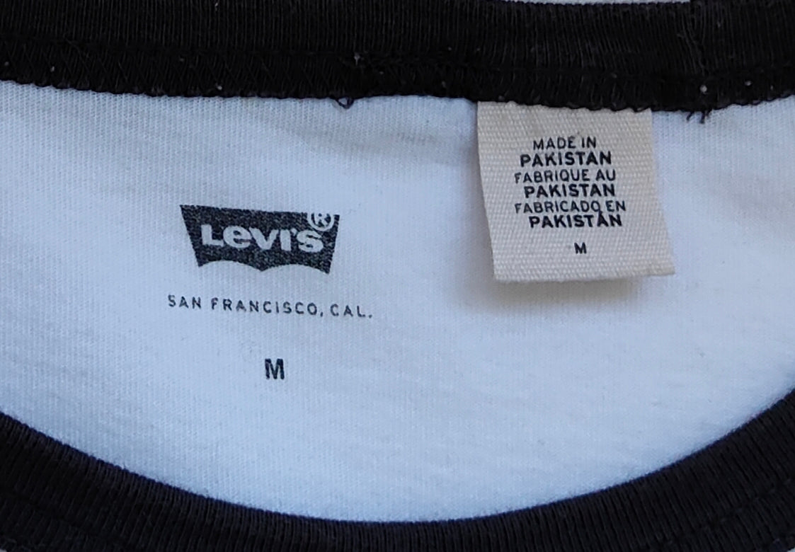 Levi's Sportswear Logo Ringer Tee – White/Black – M