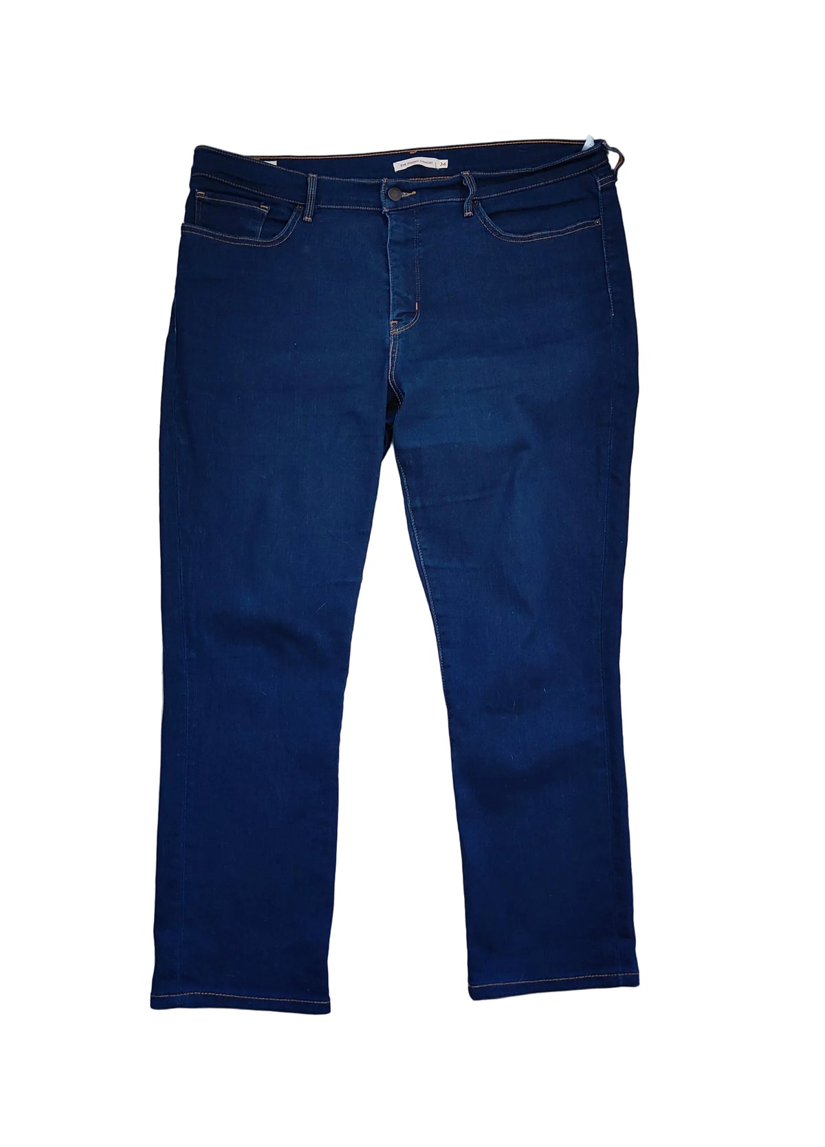 Levi's 314 Shaping Straight Jeans – Dark Indigo. Size 34