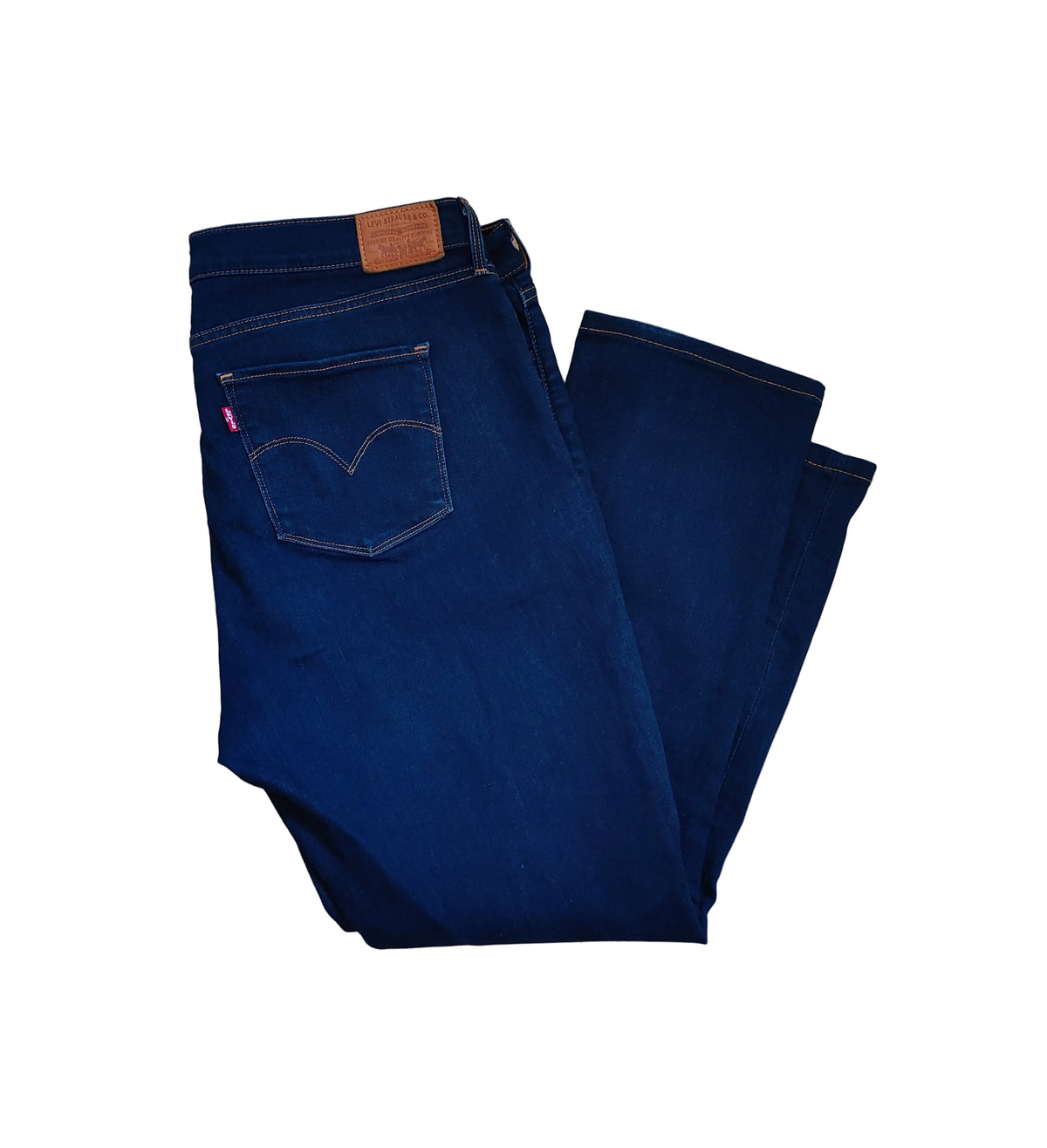 Levi's 314 Shaping Straight Jeans – Dark Indigo. Size 34