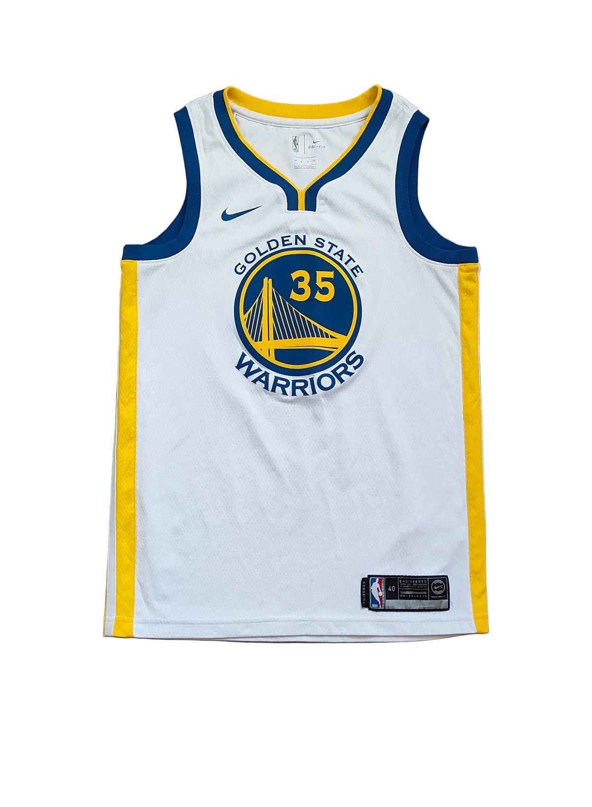 Kevin Durant #35 Golden State Warriors NBA Jersey – Size 40 (S/M)
